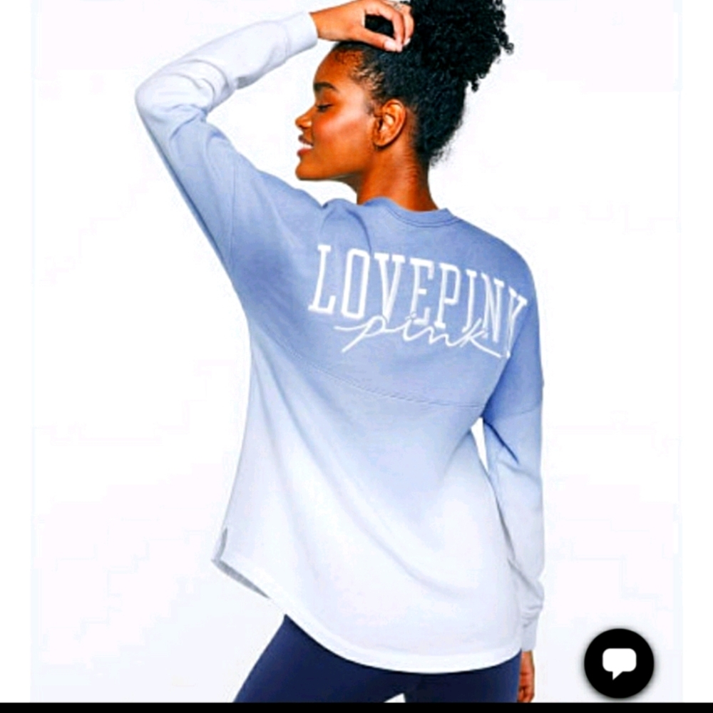 Women's Dip Dye PINK Crew neck sweater